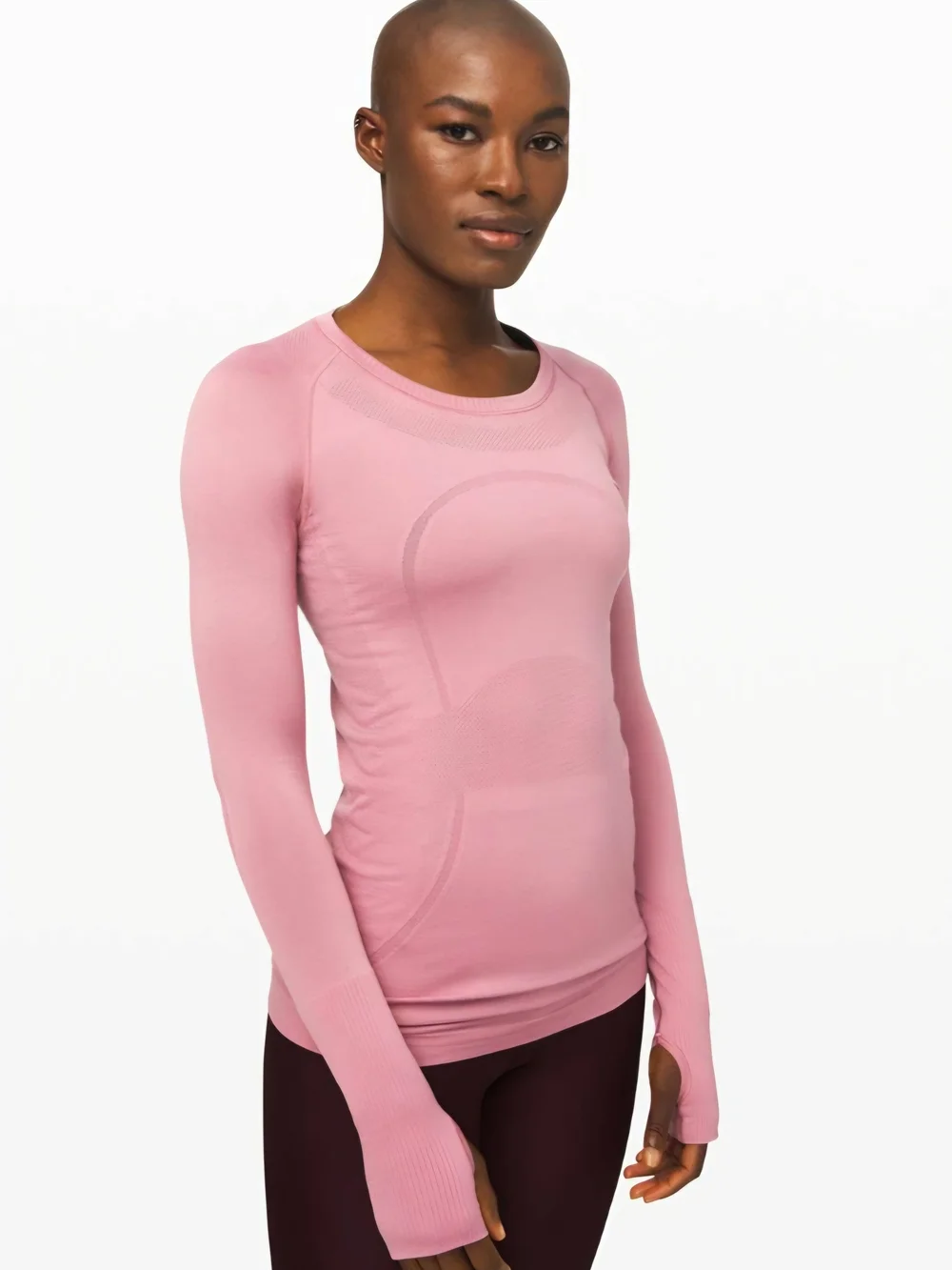 lululemon athletica Pink Long-Sleeve Crewneck Top